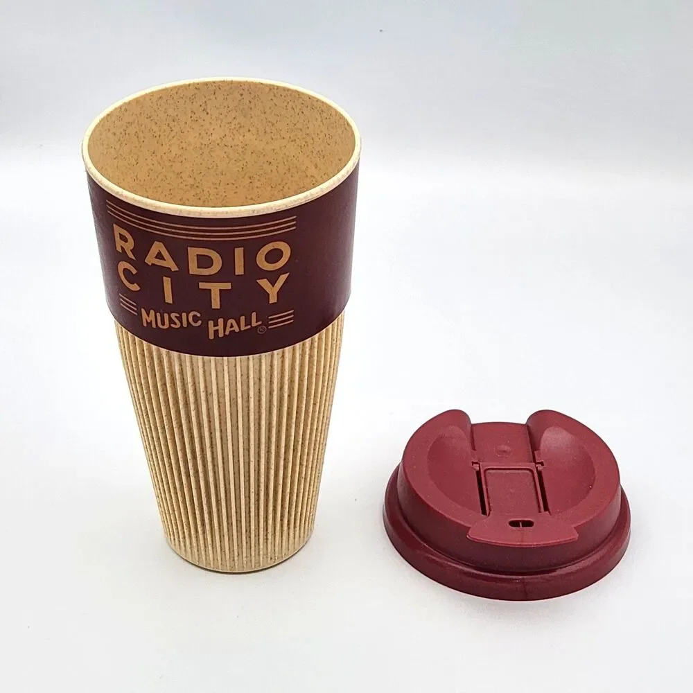 Radio City Music Hall Plastic Coffee Tumbler Mug Cup with Lid Whirley DrinkWorks